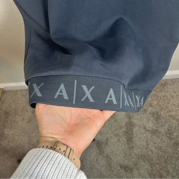 Armani Exchange Logi Sweatshirt Midi Dress Slate Blue Md - Picture 5 of 9